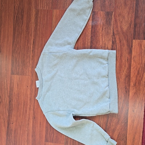 Nike Toddler Girl Gray Sweatshirt Pink Logo Size 4T EUC - Picture 6 of 6